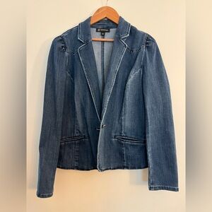 I.N.C. Denim Blazer Size L